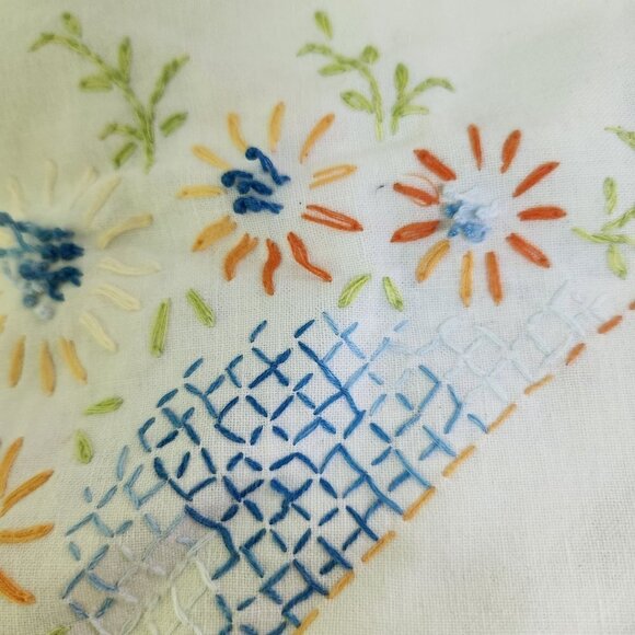 Vintage Handmade Assorted Needlepoint Dresser Scarves Towels Doilies - Picture 4 of 7